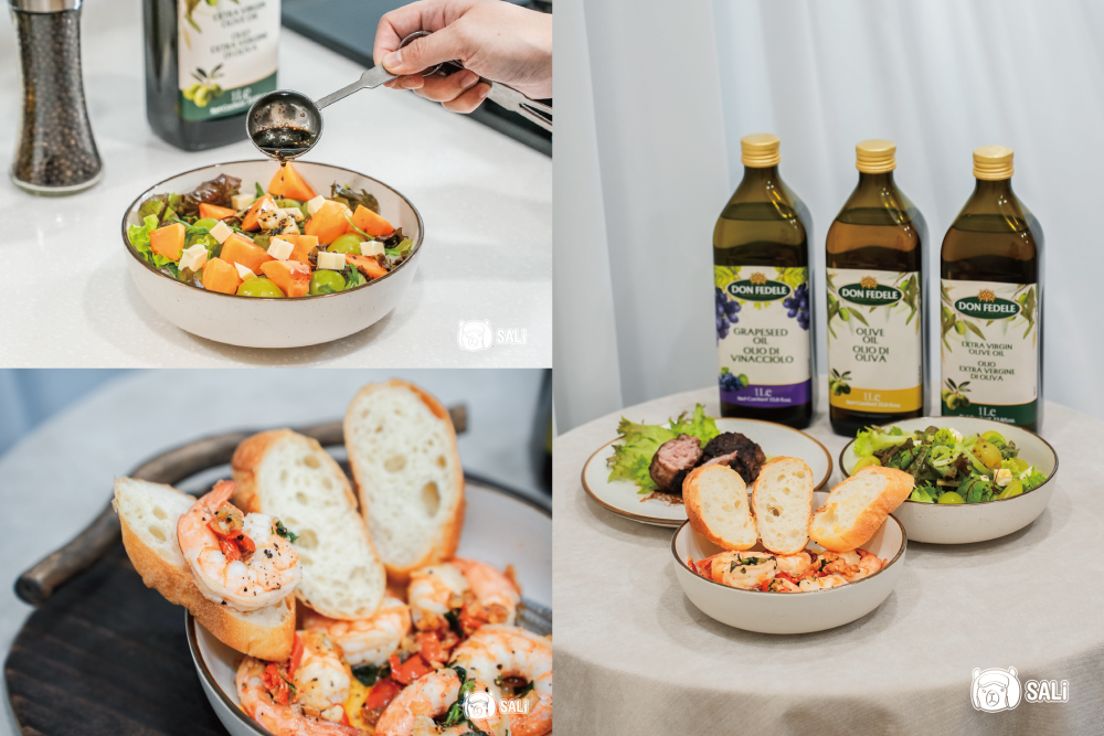 義大利橄欖油推薦｜喬山生機 DON FEDELE 冷壓初榨橄欖油、純橄欖油、葡萄籽油，三道簡易料理輕鬆上桌